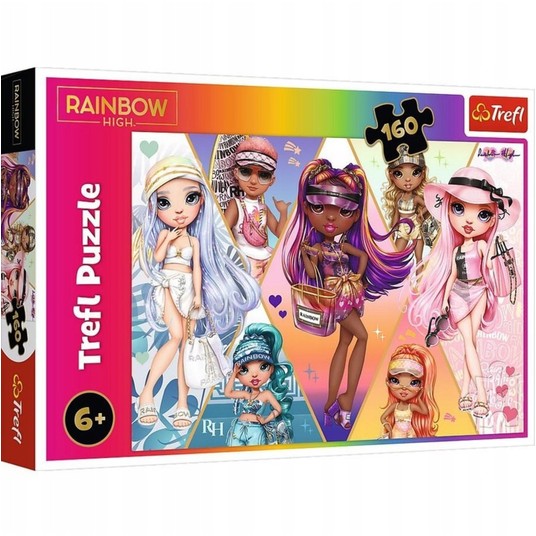 PUZZLE 160 WESOŁE PRZYJACIÓŁKI RAINBOW HIGH 15415 -zdjęcie numer 1