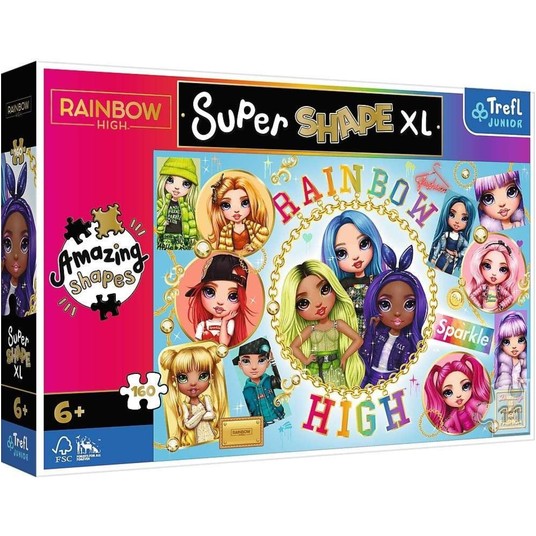 PUZZLE 160 XL KOLOROWE RAINBOW HIGH 50027 -zdjęcie numer 1