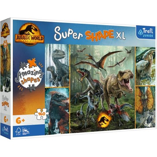 PUZZLE 160 XL NIEZWYKŁE DINOZAURY 50026 -zdjęcie numer 1