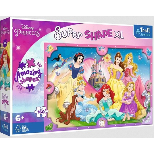PUZZLE 160XL RÓŻOWY ŚWIAT KSIĘŻNICZEK 50025 -zdjęcie numer 1