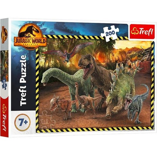 PUZZLE 200 DINOZAURY Z PARKU JURAJSKIEGO 13287 -zdjęcie numer 1