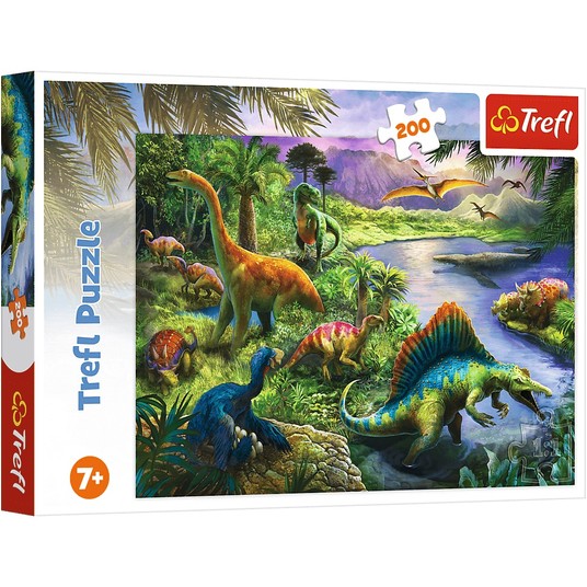 PUZZLE 200 DRAPIEŻNE DINOZAURY 13281 -zdjęcie numer 1