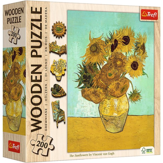 PUZZLE 200 DREW SŁONECZNIKI VINCENT VAN GOGH 20249 -zdjęcie numer 1