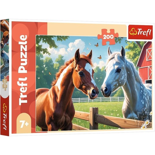 PUZZLE 200 KONIE NA POLANIE 13328 -zdjęcie numer 1