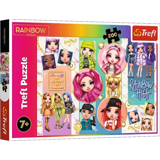PUZZLE 200 PRZYJAŹŃ RAINBOW HIGH 13289 -zdjęcie numer 1