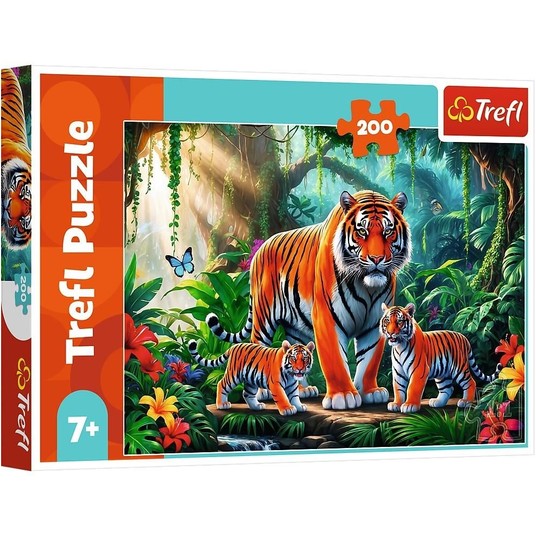 PUZZLE 200 TYGRYSIE ZWYCZAJE 13330 -zdjęcie numer 1