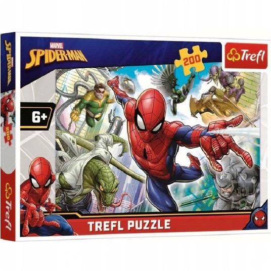 PUZZLE 200 URODZONY BOHATER SPIDERMAN 13235 -zdjęcie numer 1