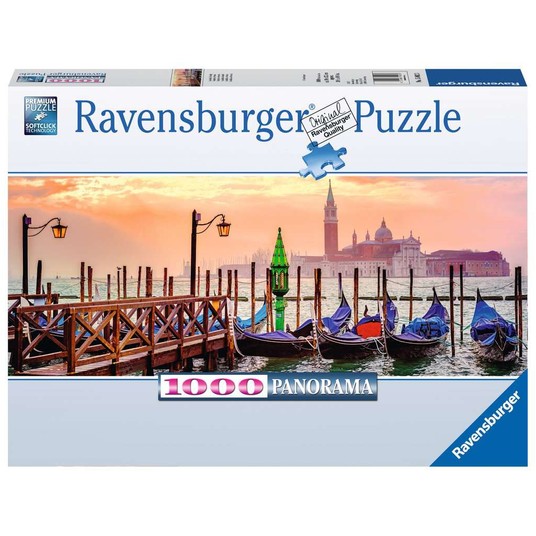 PUZZLE 2000 GONDOLIERZY Z WENECJI RAVEN 66671 -zdjęcie numer 1