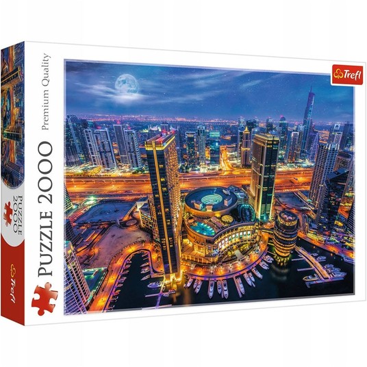 PUZZLE 2000 ŚWIATŁA DUBAJU 27094 -zdjęcie numer 1