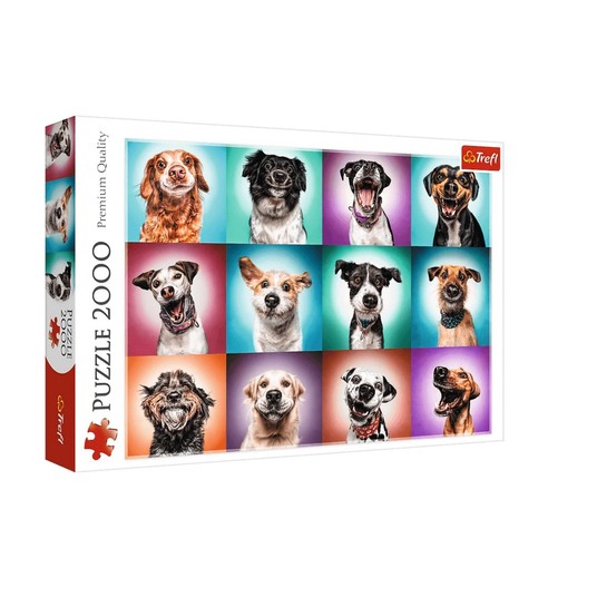 PUZZLE 2000 ZABAWNE PSIE PORTRETY II 27119 -zdjęcie numer 1