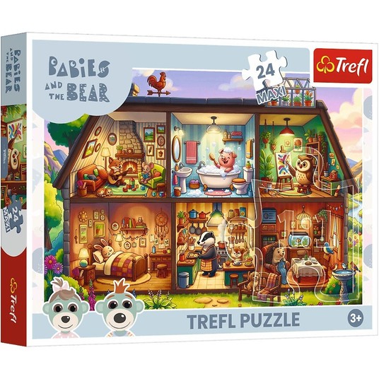 PUZZLE 24 MAXI FUTRZASTE HISTORIE 14384 -zdjęcie numer 1