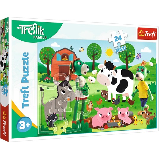 PUZZLE 24 MAXI TREFLIKI NA WSI 14361 -zdjęcie numer 1