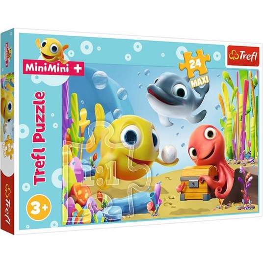 PUZZLE 24 MAXI WESOŁA RYBKA CANAL+ MINIMINI 14341 -zdjęcie numer 1