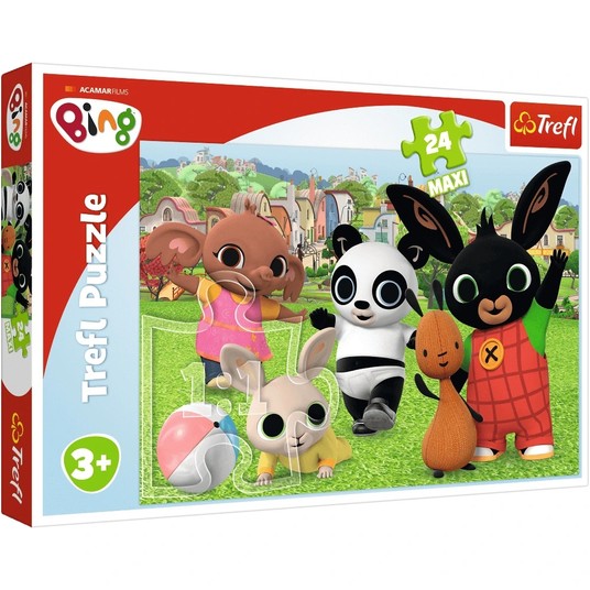 PUZZLE 24 MAXI ZABAWA W PARKU BING 14306 -zdjęcie numer 1