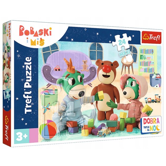 PUZZLE 24 MAXI ZABAWY TREFLIKÓW PRZED SNEM 14325 -zdjęcie numer 1
