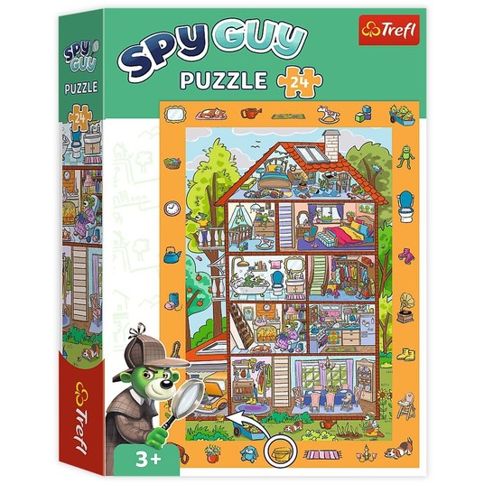 PUZZLE 24 OBSERWACYJNE SPY GUY W DOMU 15593 -zdjęcie numer 1