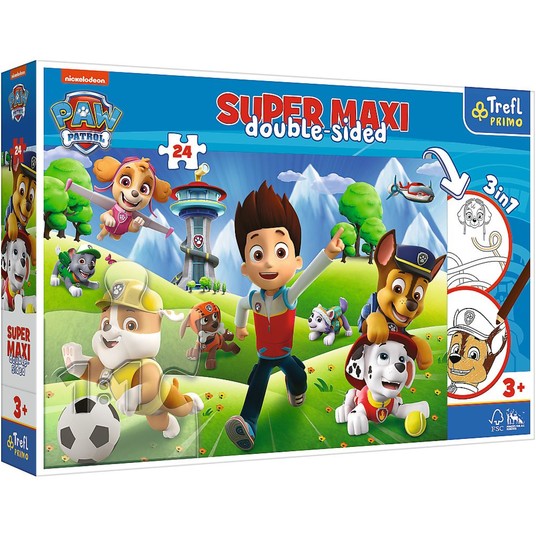 PUZZLE 24 SUPER MAXI PRZYGODY PSIEGO PATROLU 41001 -zdjęcie numer 1