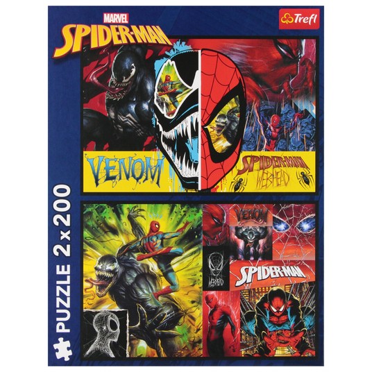 PUZZLE 2X200 DZIEŃ I NOC SPIDERMANA 13314 -zdjęcie numer 1