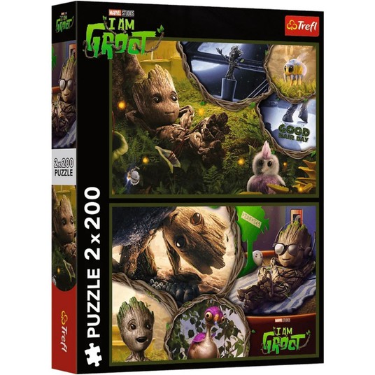 PUZZLE 2X200 JA JESTEM GROOT/MARVEL 13315 -zdjęcie numer 1