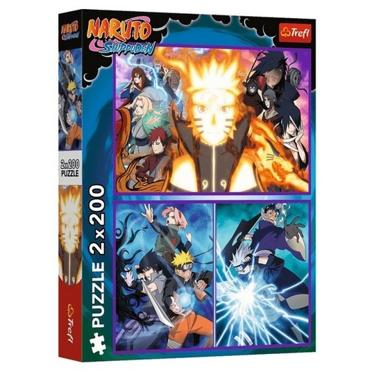 PUZZLE 2X200 NINJA Z WIOSKI UKRYTEGO LIŚCIA 13333 -zdjęcie numer 1