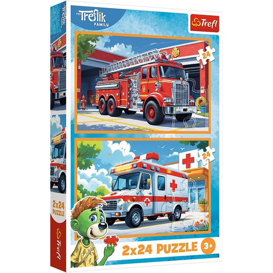 PUZZLE 2X24 W KRAINIE RADOŚCI TREFLIKI 34447 -zdjęcie numer 1