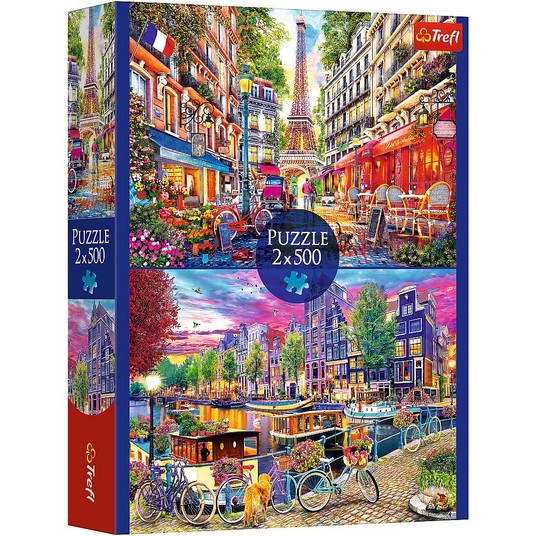 PUZZLE 2X500 EUROPEJSKIE STOLICE 37496 -zdjęcie numer 1