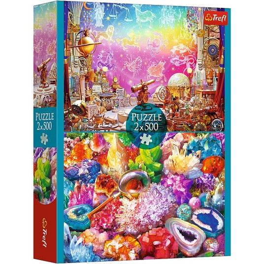 PUZZLE 2X500 KOSMOS I KRYSZTAŁY 37499 -zdjęcie numer 1