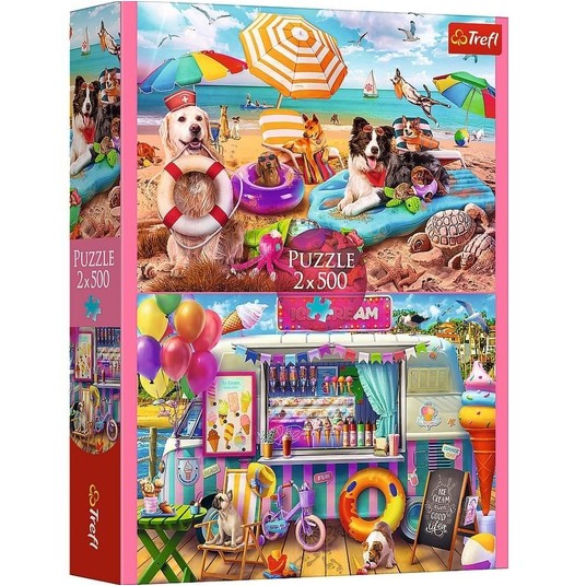 PUZZLE 2X500 WAKACYJNY CZAS 37533 -zdjęcie numer 1