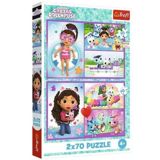 PUZZLE 2X70 BAW SIĘ Z GABBY 34438 -zdjęcie numer 1