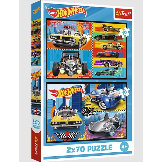 PUZZLE 2X70 SAMOCHODZIKI 34442 -zdjęcie numer 1