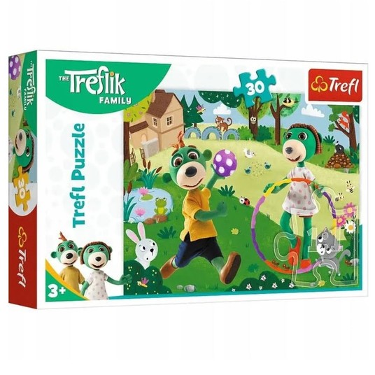 PUZZLE 30 AKTYWNY DZIEŃ RODZINA TREFLIKÓW 18287 -zdjęcie numer 1