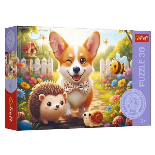 PUZZLE 30 DZIEŃ Z CORGIM 18347 -zdjęcie numer 1