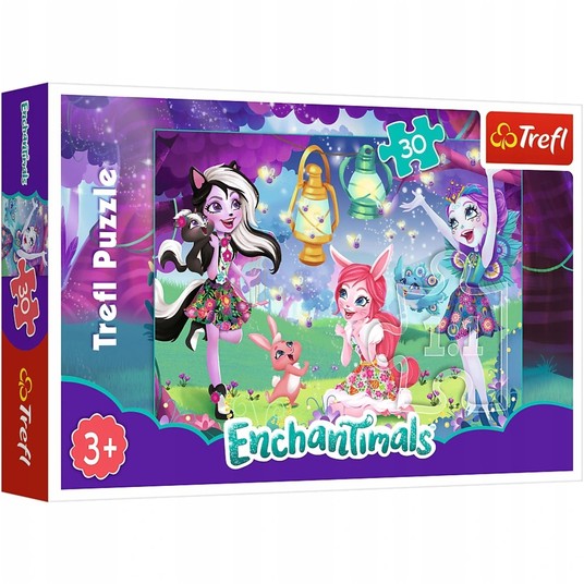 PUZZLE 30 MAGICZNY ŚWIAT ENCHANTIMALS 18236 -zdjęcie numer 1