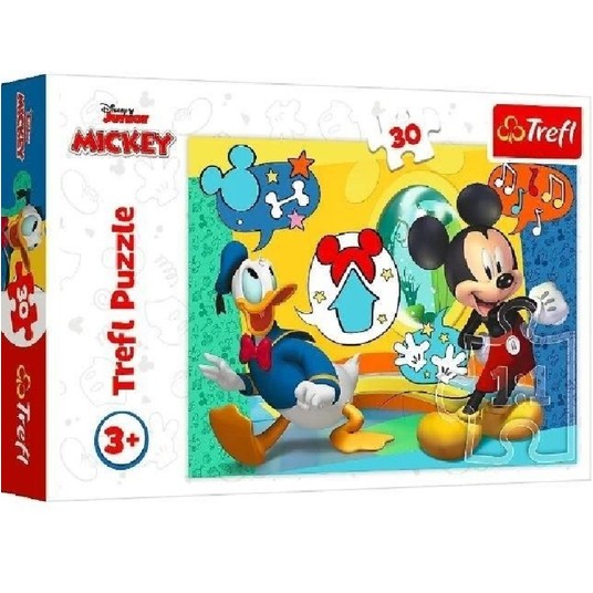PUZZLE 30 MYSZKA MIKI I WESOŁY DOMEK 18289 -zdjęcie numer 1