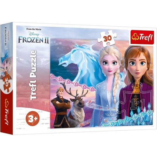 PUZZLE 30 ODWAGA SIÓSTR FROZEN 18253 -zdjęcie numer 1