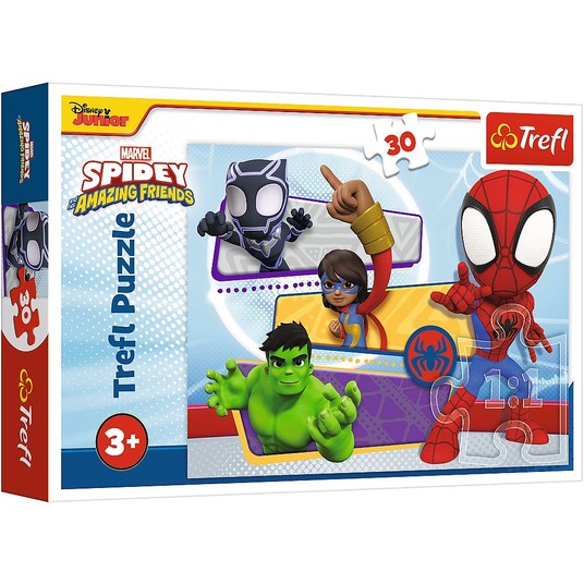 PUZZLE 30 ODWAŻNY SPIDEY 18322 -zdjęcie numer 1