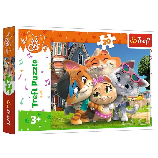 PUZZLE 30 PRZYJAŹŃ W KOCIEJ KRAINIE 18288 -zdjęcie numer 1