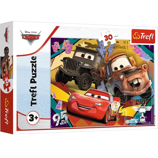 PUZZLE 30 ROZPĘDZONE SAMOCHODY CARS 3 18293 -zdjęcie numer 1