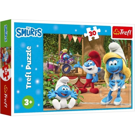 PUZZLE 30 SMERFETKA I SMERFY 18312 -zdjęcie numer 1