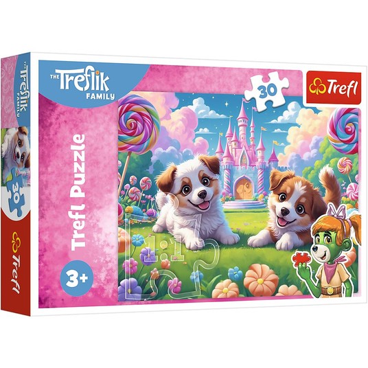 PUZZLE 30 ŚWIAT PEŁEN ŚMIECHU 18319 -zdjęcie numer 1
