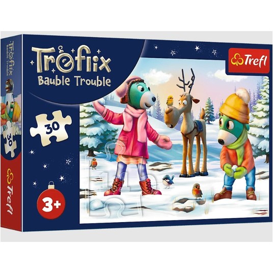 PUZZLE 30 ŚWIĄTECZNY CZAS TREFLIKÓW 18313 -zdjęcie numer 1