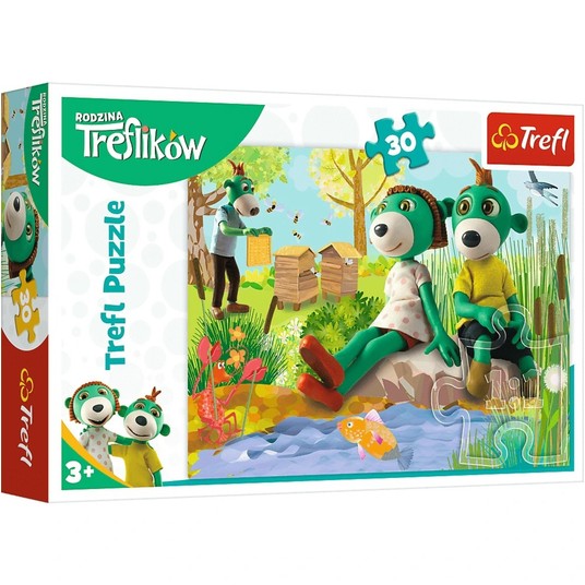 PUZZLE 30 TREFLIKI NAD STAWEM 18265 -zdjęcie numer 1
