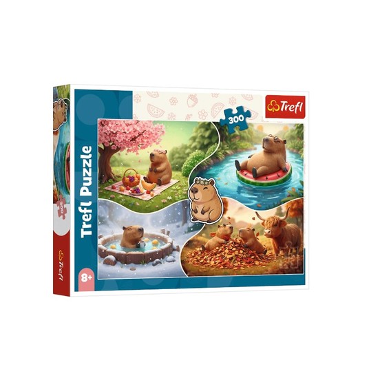 PUZZLE 300 CZTERY PORY ROKU Z KAPIBARAMI 23052 -zdjęcie numer 1