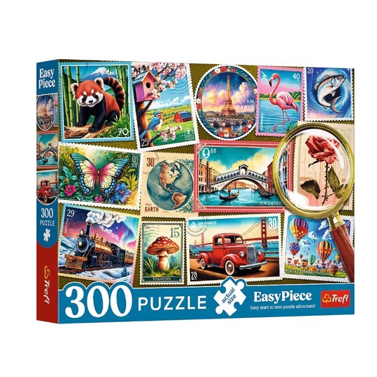 PUZZLE 300 EASY PIECE ZNACZKI POCZTOWE 23100 -zdjęcie numer 1