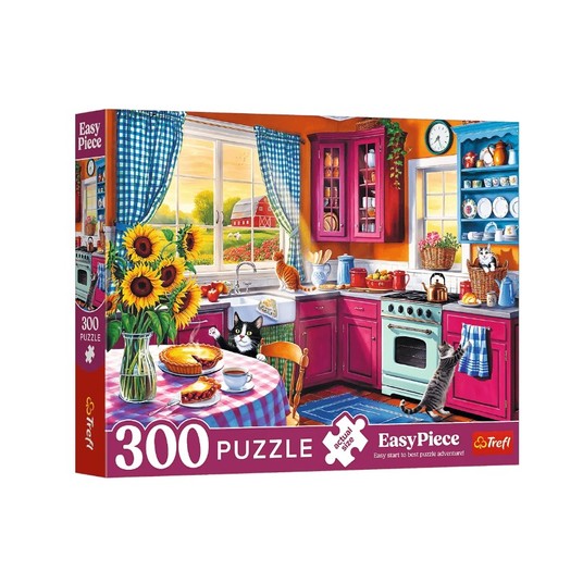 PUZZLE 300 EASY PIECES PORANEK W KUCHNI 23102 -zdjęcie numer 1