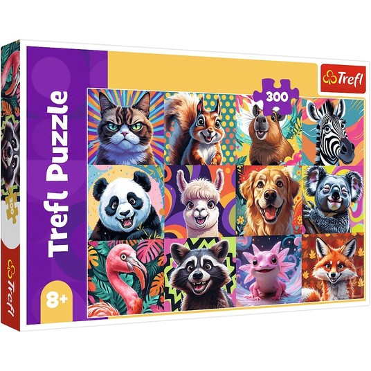 PUZZLE 300 ZABAWNE PORTRETY ZWIERZĄT 23030 -zdjęcie numer 1