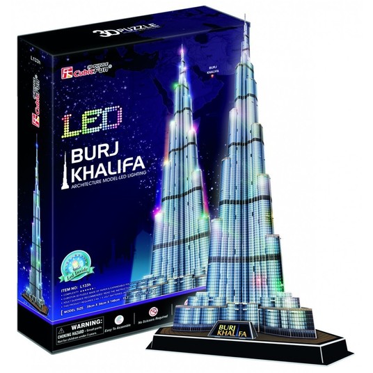 PUZZLE 3D LED BURJ KHALIFA 136 EL 5089 -zdjęcie numer 1