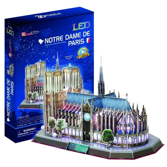 PUZZLE 3D LED KATEDRA NOTRE DAME 149EL L173H 5096 -zdjęcie numer 1