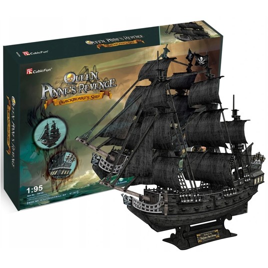 PUZZLE 3D OKRĘT PIRACKI ZEMSTA KRÓLOWEJ ANNY 0189 -zdjęcie numer 1