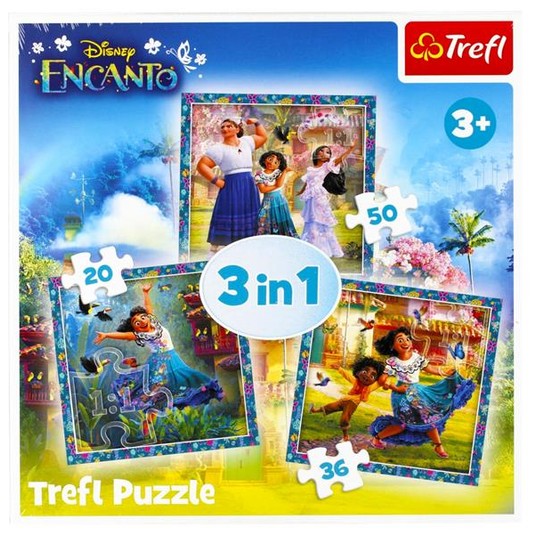 PUZZLE 3W1 BOHATEROWIE MAGICZNEGO ENCANTO 34866 -zdjęcie numer 1
